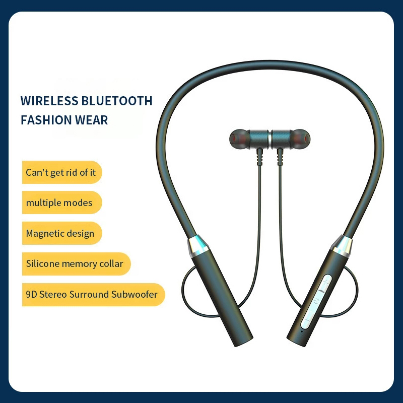 Magnetic Neckband Sports Earphones - Fone Bluetooth 5.0 Auricolari con archetto